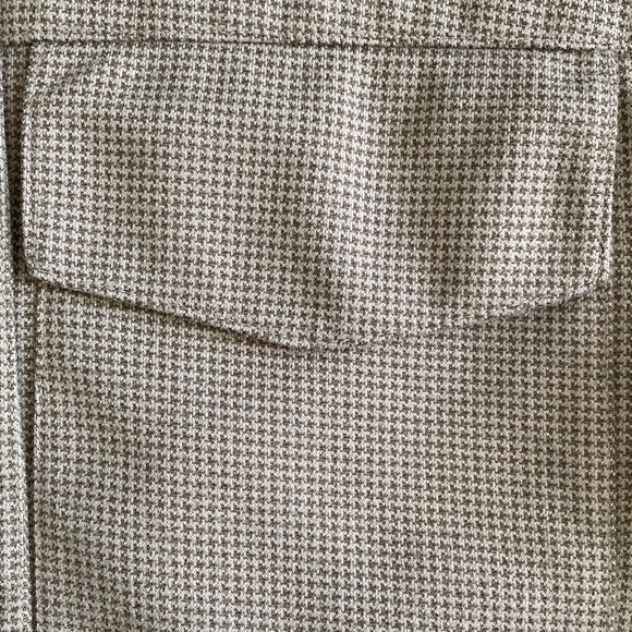 Anthropologie Maeve Tan Houndstooth Lightweight Utility Jacket NWOT - Picture 8 of 13